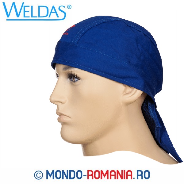 Bandana albastra pentru sudori - capisoane Weldas DOO-RAG